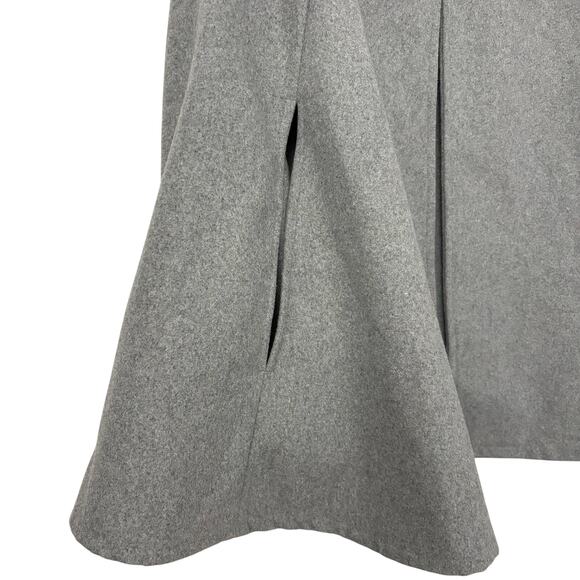 Accessory ST New York Gray Cape Jacket Open Front Swing Coat One Size Minimalist - Picture 2 of 5